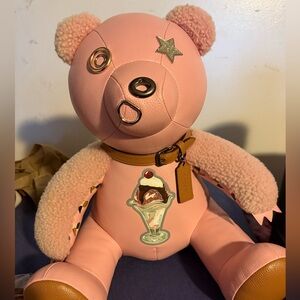 RARE collectible coach bear. Pink!!!!